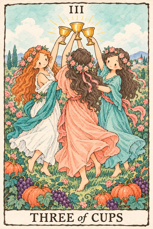 圣杯三 · Three of Cups 圣杯三 · Three of Cups