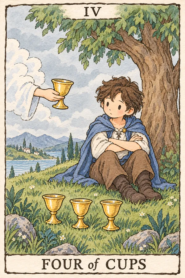 圣杯四 · Four of Cups 圣杯四 · Four of Cups