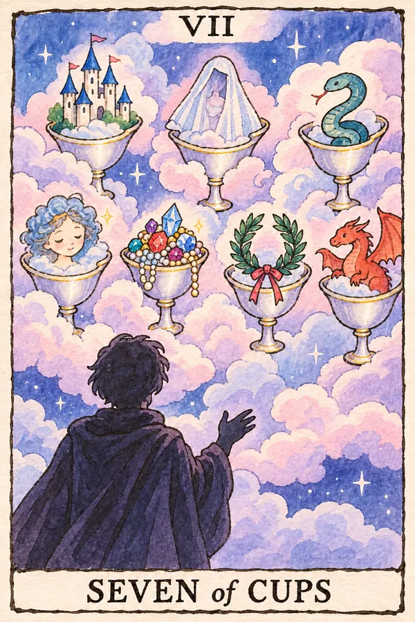 圣杯七 · Seven of Cups 圣杯七 · Seven of Cups