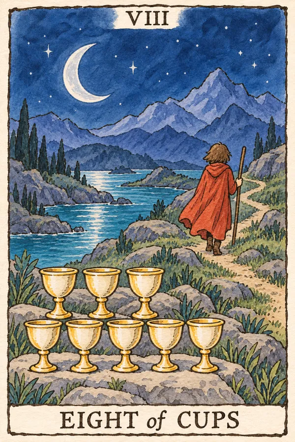圣杯八 · Eight of Cups 圣杯八 · Eight of Cups