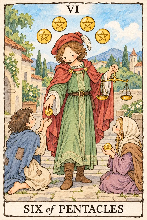 星币六 · Six of Pentacles 星币六 · Six of Pentacles