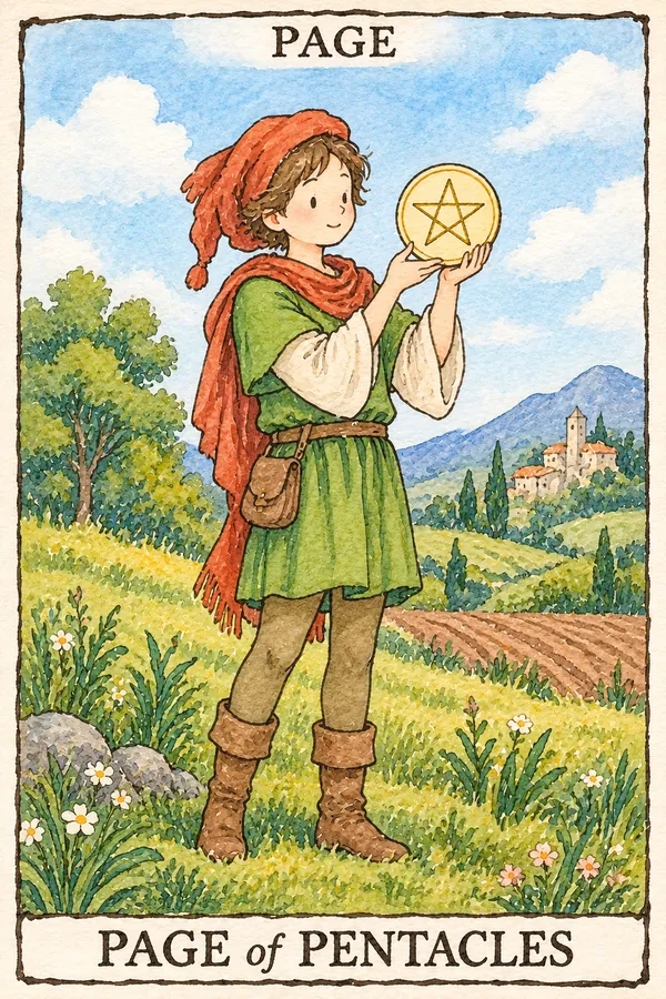星币侍从 · Page of Pentacles 星币侍从 · Page of Pentacles