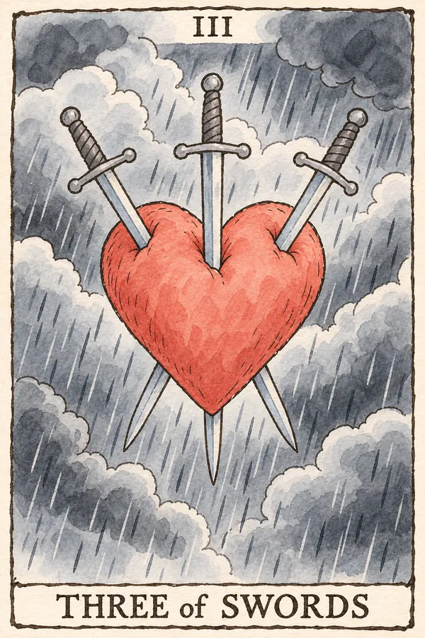 宝剑三 · Three of Swords 宝剑三 · Three of Swords