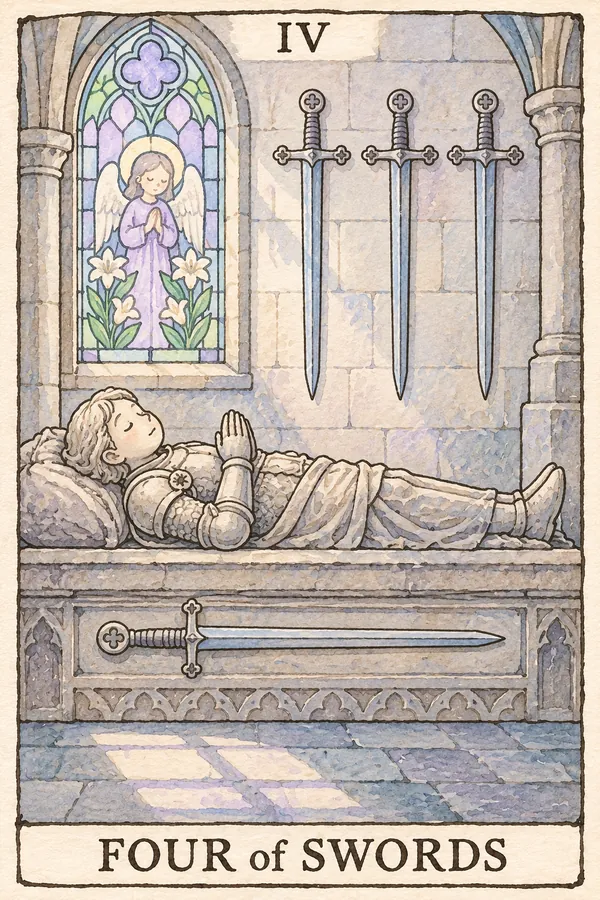 宝剑四 · Four of Swords 宝剑四 · Four of Swords