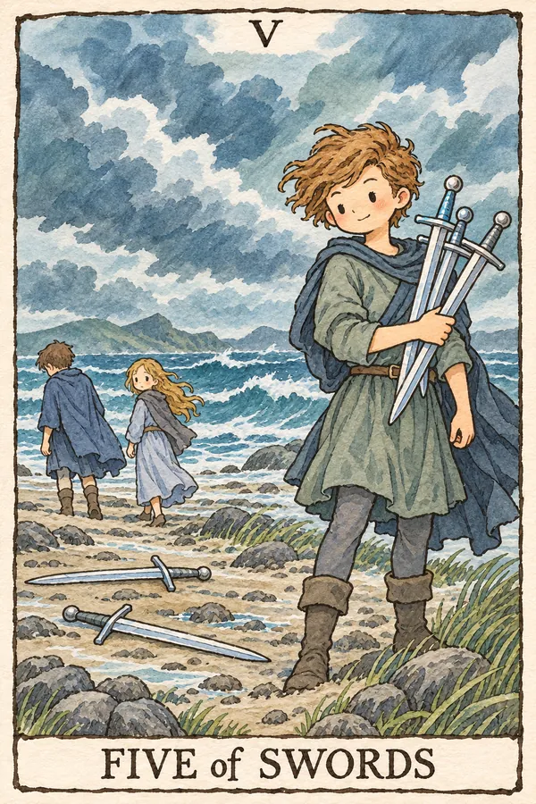 宝剑五 · Five of Swords 宝剑五 · Five of Swords