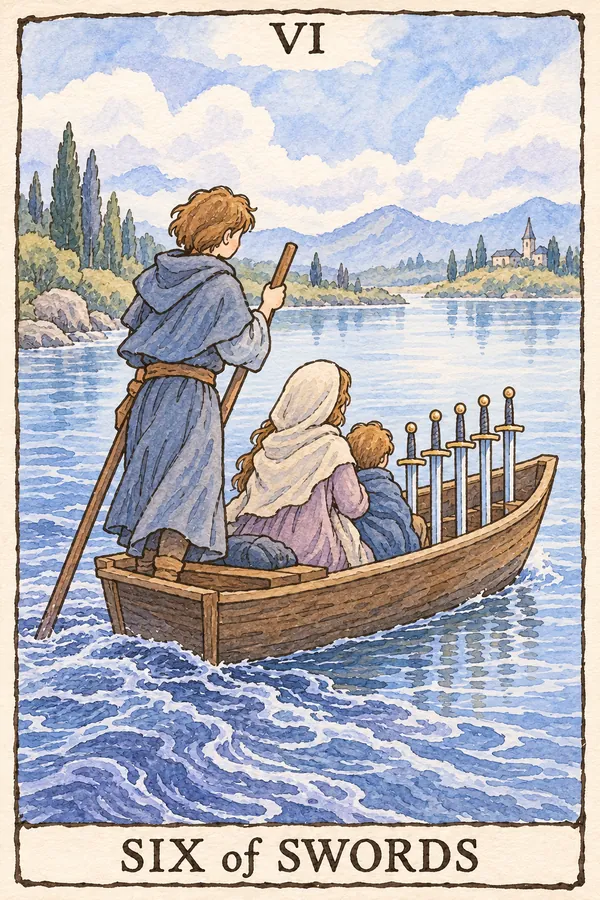 宝剑六 · Six of Swords 宝剑六 · Six of Swords