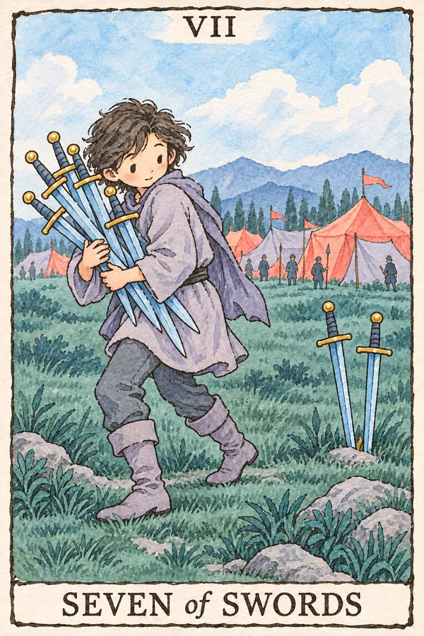 宝剑七 · Seven of Swords 宝剑七 · Seven of Swords