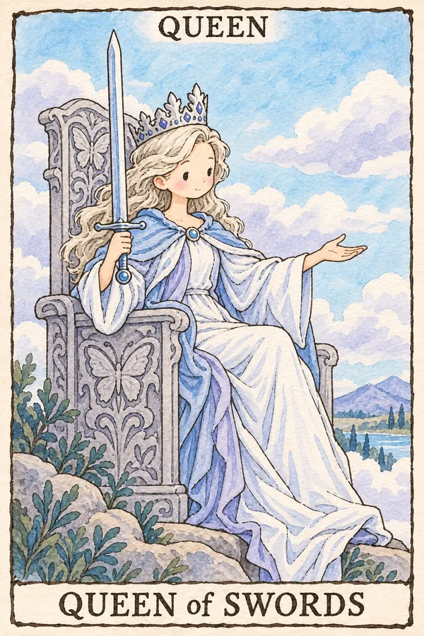 宝剑王后 · Queen of Swords 宝剑王后 · Queen of Swords