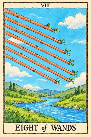 Eight of Wands