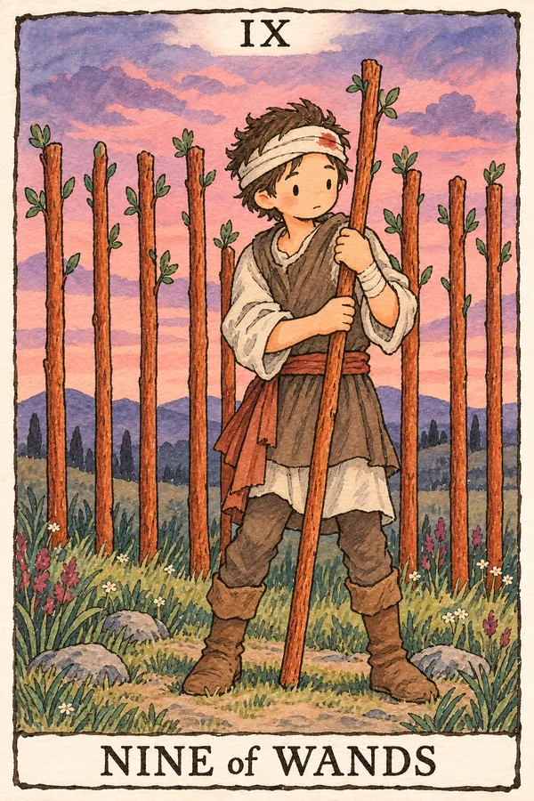 权杖九 · Nine of Wands 权杖九 · Nine of Wands