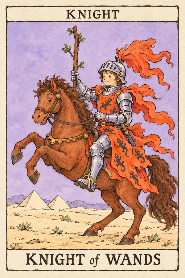权杖骑士 · Knight of Wands 权杖骑士 · Knight of Wands