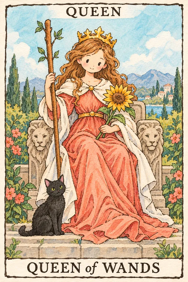 权杖王后 · Queen of Wands 权杖王后 · Queen of Wands